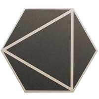 Керамогранит FANCY LINES GRAPHITE (127018) 20x23 от DNA Tiles (Испания)