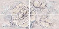 Панно DELICATO BOUQUET PERLA 63x126 от Керлайф (Россия)