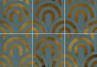 Настенная плитка Takada Turquesa Oro 23x33.5 от Vives Ceramica (Испания)
