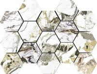 Мозаика MALLA HEX CR LUX GROTTA ORO 22.5x32.5 от Pamesa (Испания)