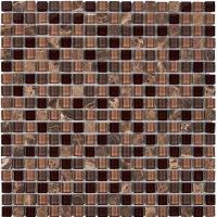 Мозаика PIX 738 из мрамора и стекла (15x15) 30x30 от Pixmosaic (Китай)