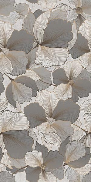 Керамогранит Awetic Bianco Decor Glossy 60x120 от Colortile (Индия)