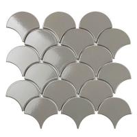 Мозаика Fan Shape Dark Grey Glossy (BF1312) 29.3x27.4x6 от StarMosaic (Китай)