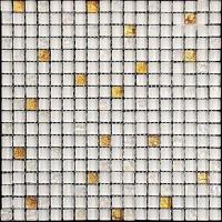 Мозаика Glass&Stone 4PST-028 микс стеклянная (15x15) 29.8x29.8 от Natural Mosaic (Китай)
