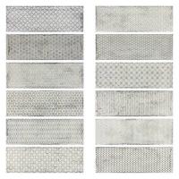 Настенная плитка Arles Silver Decor Mix (12 дизайнов) глянцевая 10x30 от Fabresa (Испания)