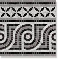 Декор Via Appia Cen. Nola Negro 43.5x43.5 от Vives Ceramica (Испания)