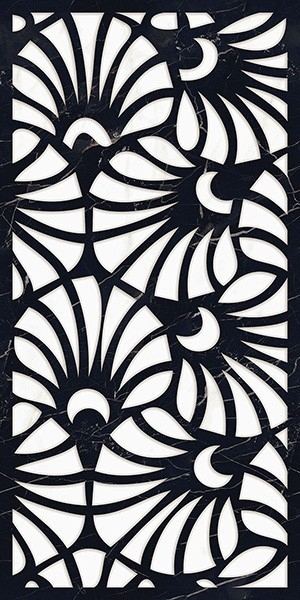 Керамогранит Mira Black Decore High gloss 60x120 от Art Ceramic (Индия)