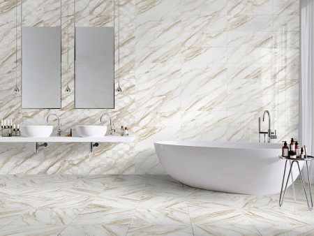 Настенная плитка ROYAL GOLD REL R 24.2x70 от Керлайф (Россия)
