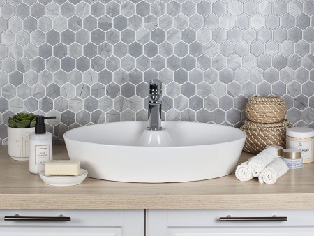 Мозаика Hexagon big Grey Matt (FQ21016) 25.6x29.55x6 от StarMosaic (Китай)