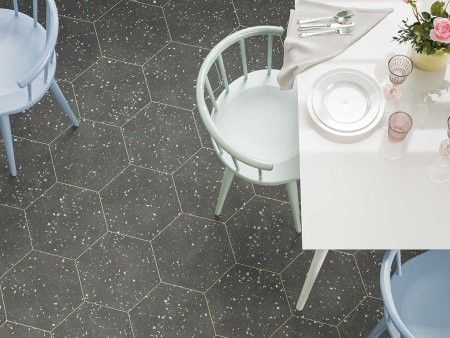 Керамогранит Terrazzo White Colours (123385) 32x36.8 от DNA Tiles (Испания)