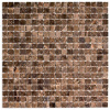 Мозаика PIX304 Dark Emperador из мрамора (15x15) 30.5x30.5x4 от Pixmosaic (Китай)
