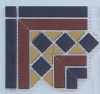 Угол керамический Corner GUILFORD 2 Strip Stand.(Dot14, Tr.1/2 21, Strip 20+14) 16.5x16.5 от TopCer (Португалия)
