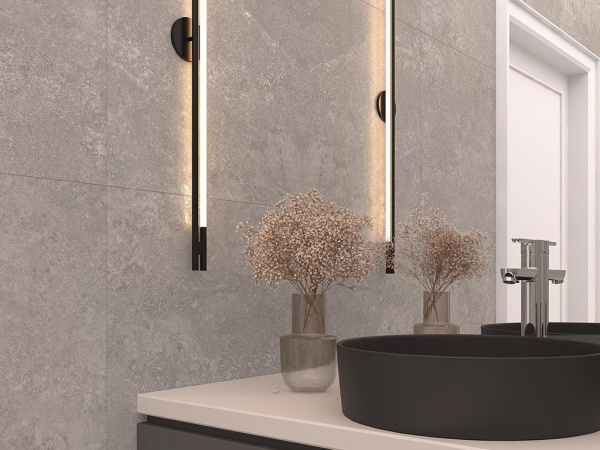 Керамогранит Capri Gris серый Сатинированный Карвинг 60x120 от Laparet