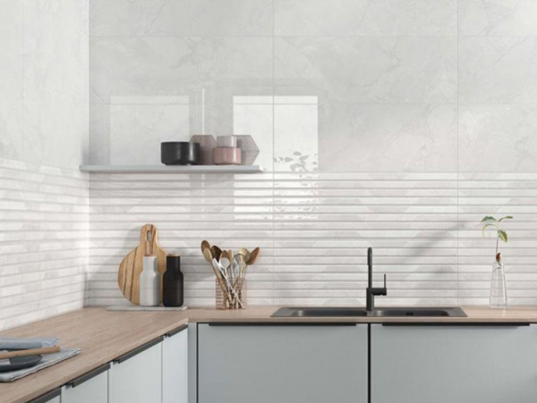 Настенная плитка Supreme Li90 Gris Br Rect (110-012-3) 33.3x90 от STN Ceramica (Stylnul) (Испания)