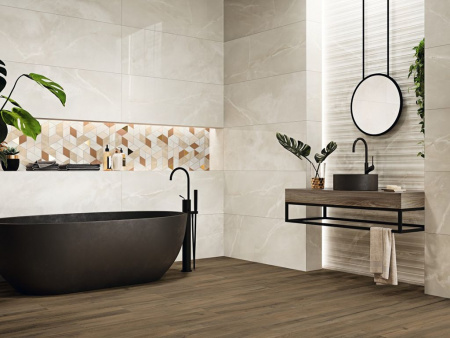 Настенная плитка ALABASTER TEBAS BEIGE 45x120 от Grespania (Испания)