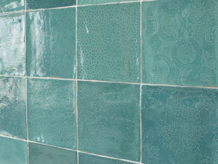 Настенная плитка MESTIZAJE ZELLIGE DECOR AQUA (111363) 12.5x12.5 от WOW (Испания)