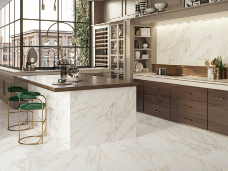 Керамогранит MAJESTIC PURE MAGNIFICENT CALACATTA N/R (03899A) 60x120 от Piemme Ceramiche (Valentino) (Италия)