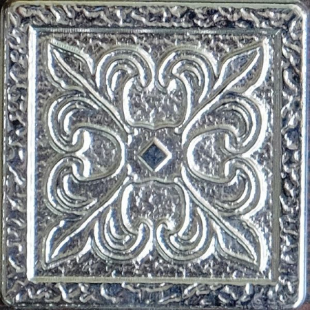 Декор SILVO-25 вставка VENZEL латунная 5x5 от BronzoDecor (Россия)