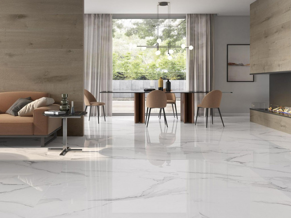 Керамогранит CALACATA WHITE 1 (глянец) Rect. 60x120 от Pamesa (Испания)