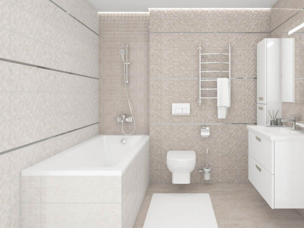 Декор Royal мозаичный бежевый MM60073 20x60 от Laparet