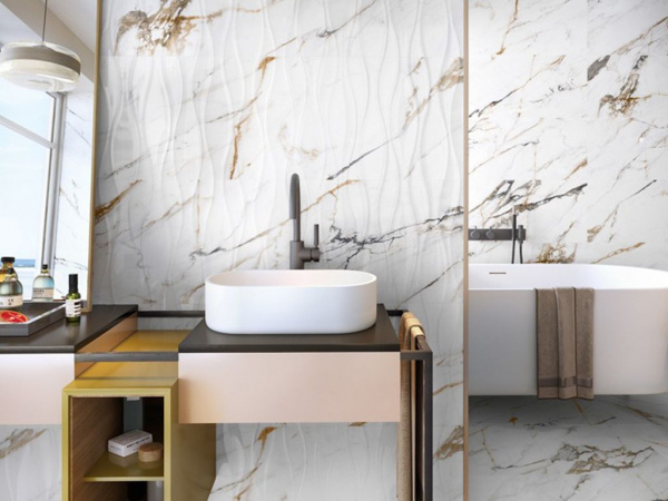 Керамогранит FIRENZE 1842 CALACATTA GOLD RET (POR_F1842_CAL_100) 100x100 от Porcelanite Dos (Испания)