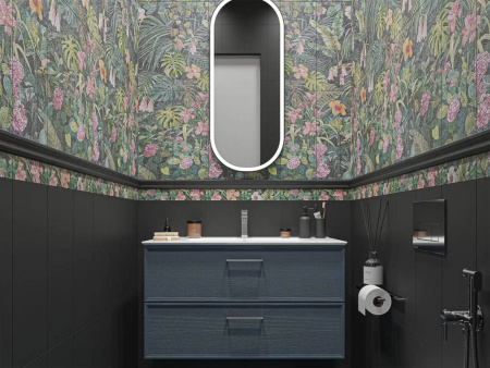 Настенная плитка Альвао структура черный матовый (7230) 20x50x8.9 от Kerama Marazzi (Россия)