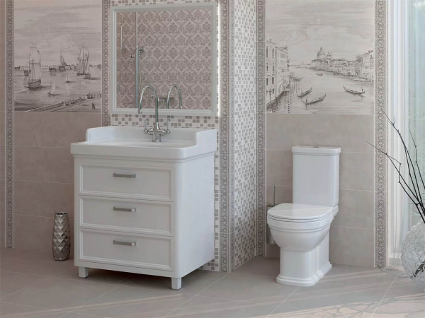 Панно Город на воде Цветы из 3-х частей MLD\A75\3x\12106R 75x75 от Kerama Marazzi (Россия)