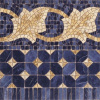 Бордюр Cenefa Midas Azul 43.5x43.5 от Vives Ceramica (Испания)