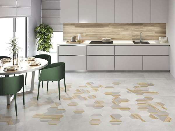 Керамогранит WORK HEXAWORK MIX 21x18.2 от APE Ceramica (Испания)