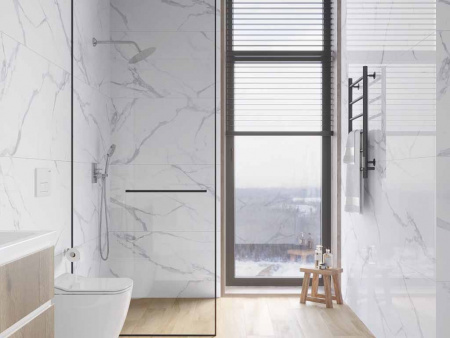 Керамогранит Calacatta Splendid Silver белый Полированный 60 60x60 от Ceradim (Индия)