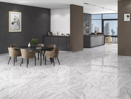 Керамогранит Belfino Silver Glossy 60x120 от Art Ceramic (Индия)