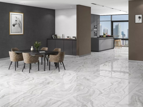 Керамогранит Belfino Silver Glossy 60x120 от Art Ceramic (Индия)