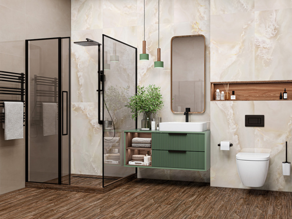 Керамогранит Monaco Onyx Gris полированный (60120MCA05P) 60x120x7 от LCM (Индия)