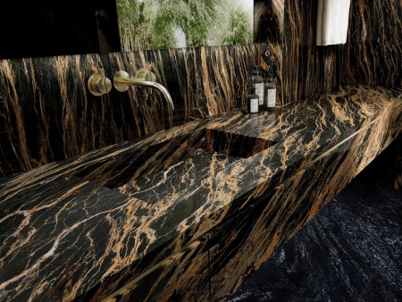 Керамогранит Persian Portoro Polished (6 мм) (MN727CP261206) 120x260 от Moreroom (Китай)