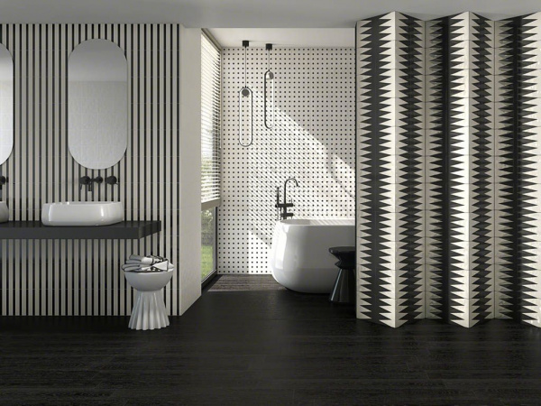 Декор Filippo Soul Grinyon Blanco Negro 20x20 от Vives Ceramica (Испания)