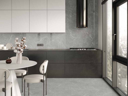 Керамогранит Stone Cool Grey серый Полированный 60 60x60 от Ceradim (Индия)