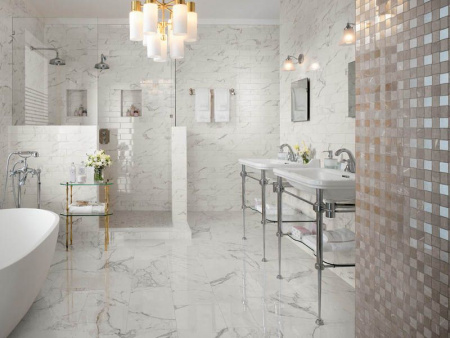 Плитка настенная Brick Carrara (AZA2) 8x31.5 от Atlas Concorde (Италия)