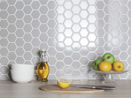 Мозаика Hexagon big Grey Matt (FQ21016) 25.6x29.55x6 от StarMosaic (Китай)