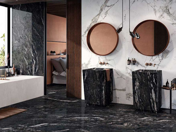 Керамогранит SENSI GEMS TITANIUM BLACK RET (PF60005655) 60x120 от ABK Ceramiche (Италия)