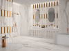 Керамогранит ELEMENTS LUX CALACATTA GOLD NAT RT.(A2O8) 60x60 от KEOPE Ceramiche (Италия)
