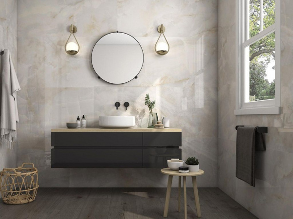 Керамогранит CR.SARDONYX CREAM (leviglass) Rect. 90x90 от Pamesa (Испания)