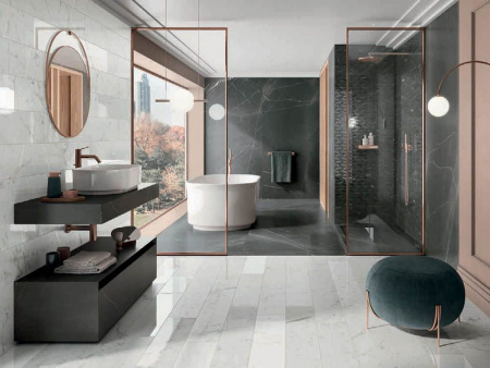 Керамогранит LUX EXPERIENCE PANDA WHITE SQ.LAPP. (MW06BAL) 60x120 от Italgraniti (Италия)