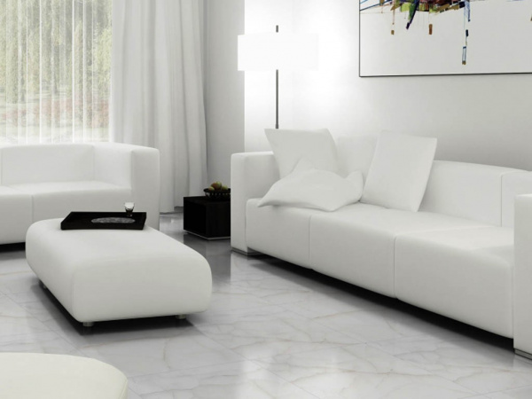 Керамогранит ROCKER WHITE Carving 60x60 от Maimoon Ceramica (Индия)