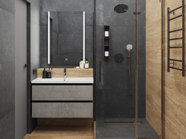 Керамогранит Cement Strength Graphite темно-серый Матовый 60x120 от Ceradim (Индия)
