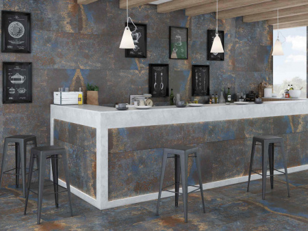 Керамогранит Cement Oxido Blue 60x120 от Artcer (Италия)
