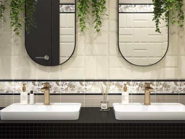 Бордюр Бланше 19048/3F белый структурированный 20x9.9 от Kerama Marazzi (Россия)