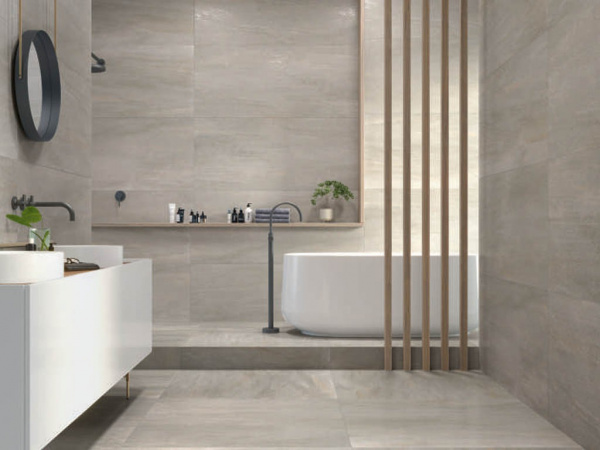 Настенная плитка 9542 Sakai Taupe Relieve Kirmura 30x90 от Porcelanite Dos (Испания)