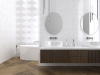 Декор Matrix White 01 (D0429Y29601) 25x60 от Creto (Россия)
