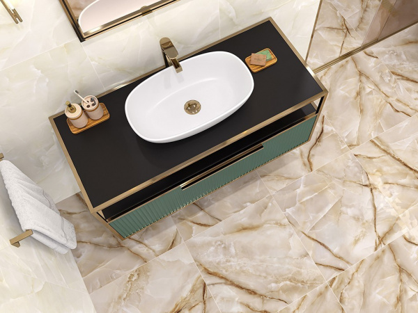 Керамогранит Onyx Royal Latte полированный (6060ORO11P) 60x60 от LCM (Индия)
