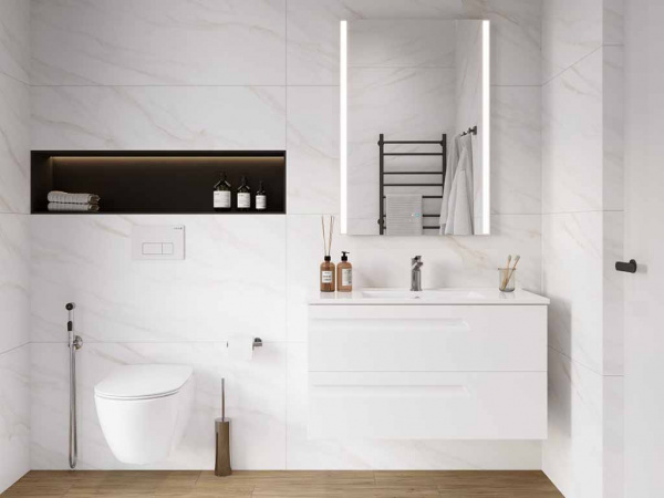 Керамогранит Calacatta Clarity Gold белый Полированный 60 60x60 от Ceradim (Индия)